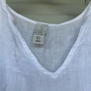 Joie White 100% Linen Mini Dress